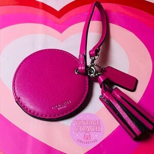 Pink coach compact charm